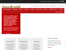 Tablet Screenshot of goldcrossems.com